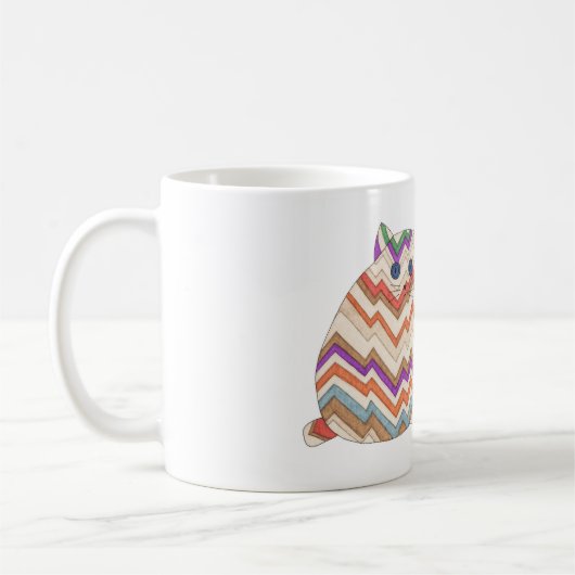 2 Fett Katzen #1 Tasse (Links)