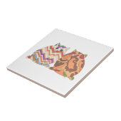 2 Fett Katzen #1 Tile Fliese (Seite)