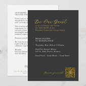 2 | FFG Ruhestandsdinner Dunkel Einladung (Vorne/Hinten)