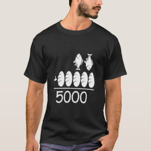 2 Fische 5 Brote Jesus speist die 5000 christlich T-Shirt