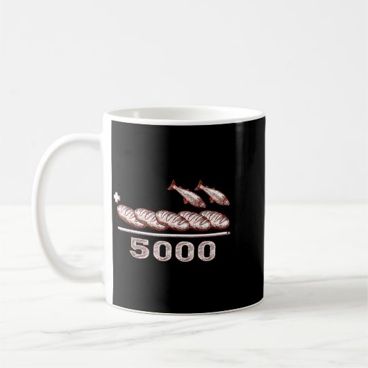 2 Fishes 5 Breads Jesus Feeds The 5000 Christian B Kaffeetasse (Links)
