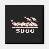 2 Fishes 5 Breads Jesus Feeds The 5000 Christian B Magnet (Vorne)