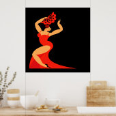 #2 Flamenco Dancer Poster Lg. (Küche)