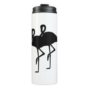 2 Flamingos Thermosbecher