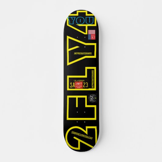 2 FLY 4 U JMT 7 3/4" Skateboarddecke Skateboard (Vorne)