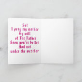 2 Folkvögel, Vögel einer Feder, bekommt gute Mutte Dankeskarte (Innenseite)