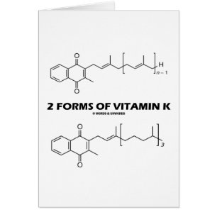 2 Formen Vitamin K (chemische Moleküle)