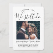 2 Foto 1 Jubiläum Party wir noch Hochzeit Einladung (Vorderseite)