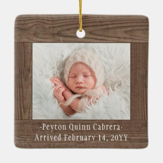 2 Foto 1. Weihnachten Großeltern Rustikale Imitate Keramikornament (Rückseite)