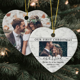 2 Foto 1. Weihnachten Verheiratete Imitate Marmorh Keramik Ornament