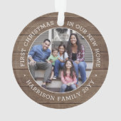 2 Foto 1. Weihnachtsbaum Braun Imitate Holz Ornament (Rückseite)