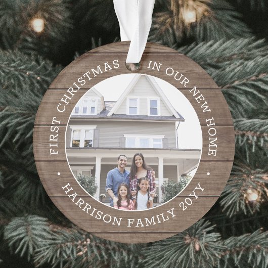 2 Foto 1. Weihnachtsbaum Braun Imitate Holz Ornament