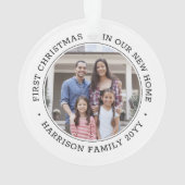 2 Foto 1. Weihnachtshaus Schwarz und Weiß Ornament (Rückseite)