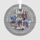 2 Foto 1. Weihnachtswohnung Imitate Grau Holz Ornament (Rückseite)