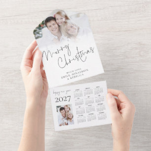 2 Foto 2026 Kalender Weihnachten Alles in einer Ka All In One Einladung