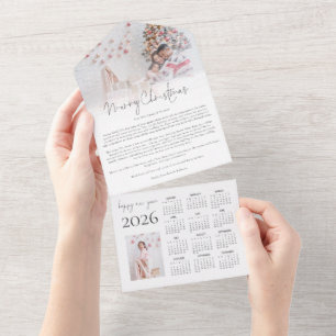 2 Foto 2026 Kalender Weihnachts-Newsletter All In One Einladung
