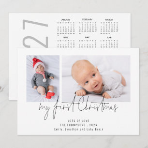 2 Foto 2027 Kalender Baby Erstes Weihnachten