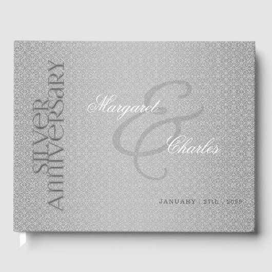 2-Foto-25. Silver Wedding Anniversary Party Gästebuch (Vorderseite)