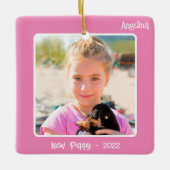 2-Foto-2-seitiges Pink-Sonderereignis oder Meilens Keramikornament (Vorderseite)