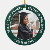 2 Foto Abschluss Elegant Modernes Grün und Weiß Keramik Ornament (Vorne)