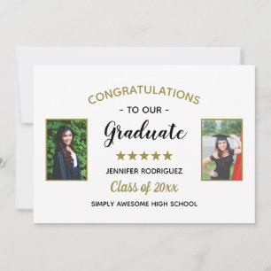 2 Foto Abschluss Herzlichen Glückwunsch Graduate C Ankündigung