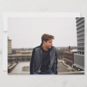 2-Foto-Abschluss-Mindestankündigungskarte Einladung (Rückseite)