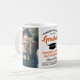 2 Foto Abschluss Modernes Orangefarbenes Schwarz u Kaffeetasse