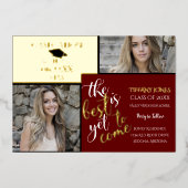 2 FOTO ABSCHLUSS und wählen Sie Ihre FARBE Folieneinladung (Vorderseite)