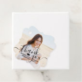 2 Foto Abschluss Vielen Dank Black Script Extravag Geschenkanhänger (Beispiel)