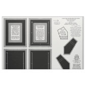 2 Foto aus schwarzem Zazzle Stoff (Fat Quarter (45,7 x 55,9 cm))