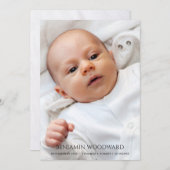 2 Foto Baby Birth Ankündigung (Vorne/Hinten)