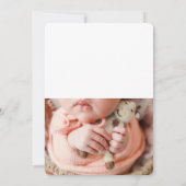 2 Foto Baby Dankeschön Karte (Rückseite)