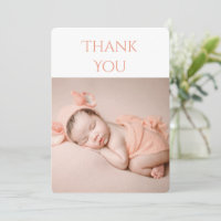 2 Foto Baby Dankeschön Karte
