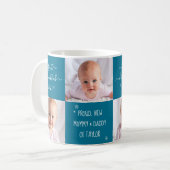 2 Foto Baby First Hanukkah Junge Mutter und Vater Kaffeetasse (Vorderseite Links)