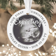 2 Foto Baby Ultrasound Eltern erwarten moderne