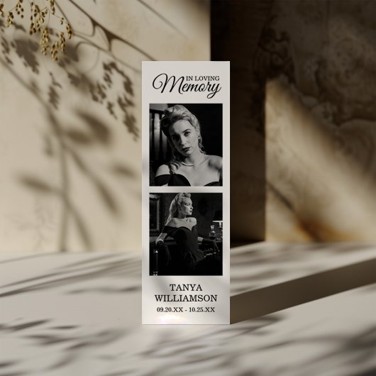 2 Foto Beerdigung Danke Lesezeichen