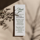 2 Foto Beerdigung Danke Lesezeichen