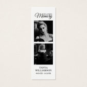 2 Foto Beerdigung Danke Lesezeichen (Vorderseite)