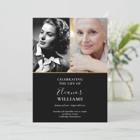 2 Foto Beerdigungsorden Programm (Stehend Vorderseite)