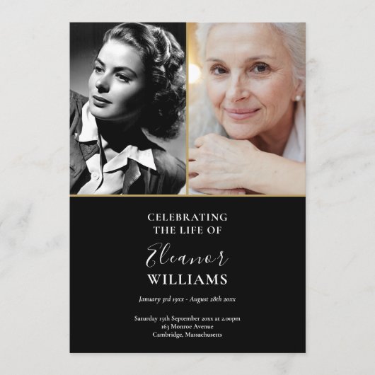 2 Foto Beerdigungsorden Programm (Vorderseite)