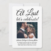 2 Foto bei der Empfängnis der letzten Hochzeit Einladung (Vorderseite)