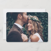 2 Foto bei der Hochzeit der letzten Ehe Einladung (Rückseite)