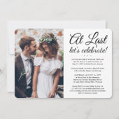 2 Foto bei der Hochzeit der letzten Ehe Einladung (Vorderseite)