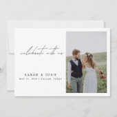 2 Foto bei Hochzeitsempfang Ankündigung (Vorderseite)