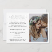 2 Foto bei Hochzeitsempfang Ankündigung (Rückseite)