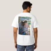 2 Foto Benutzerdefiniert Doppelseitig T-Shirt (Schwarz voll)