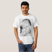 2 Foto Benutzerdefiniert Doppelseitig T-Shirt (Vorne ganz)