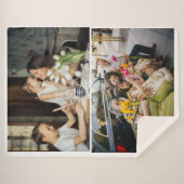 2 Foto Benutzerdefinierte Collage Personalisiert Sherpadecke (Vorderseite (Horizontal))