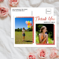 2 Foto Blocks Rose Gold Abschluss Vielen Dank