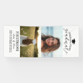 2 Foto Collage Abschluss Moderner Minimaler Weißer Banner (Horizontal)